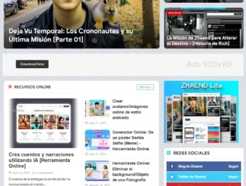Plantilla Blogger Premium Free: Zhaend - Lite V1.0.0 [Descarga]