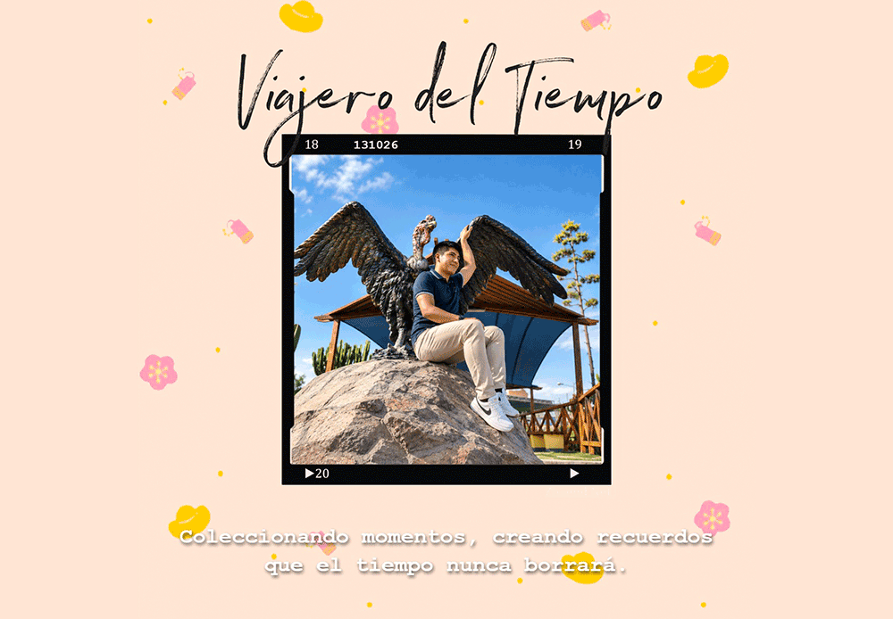 Crea una tarjeta con tu foto, un marco decorativo y una frase