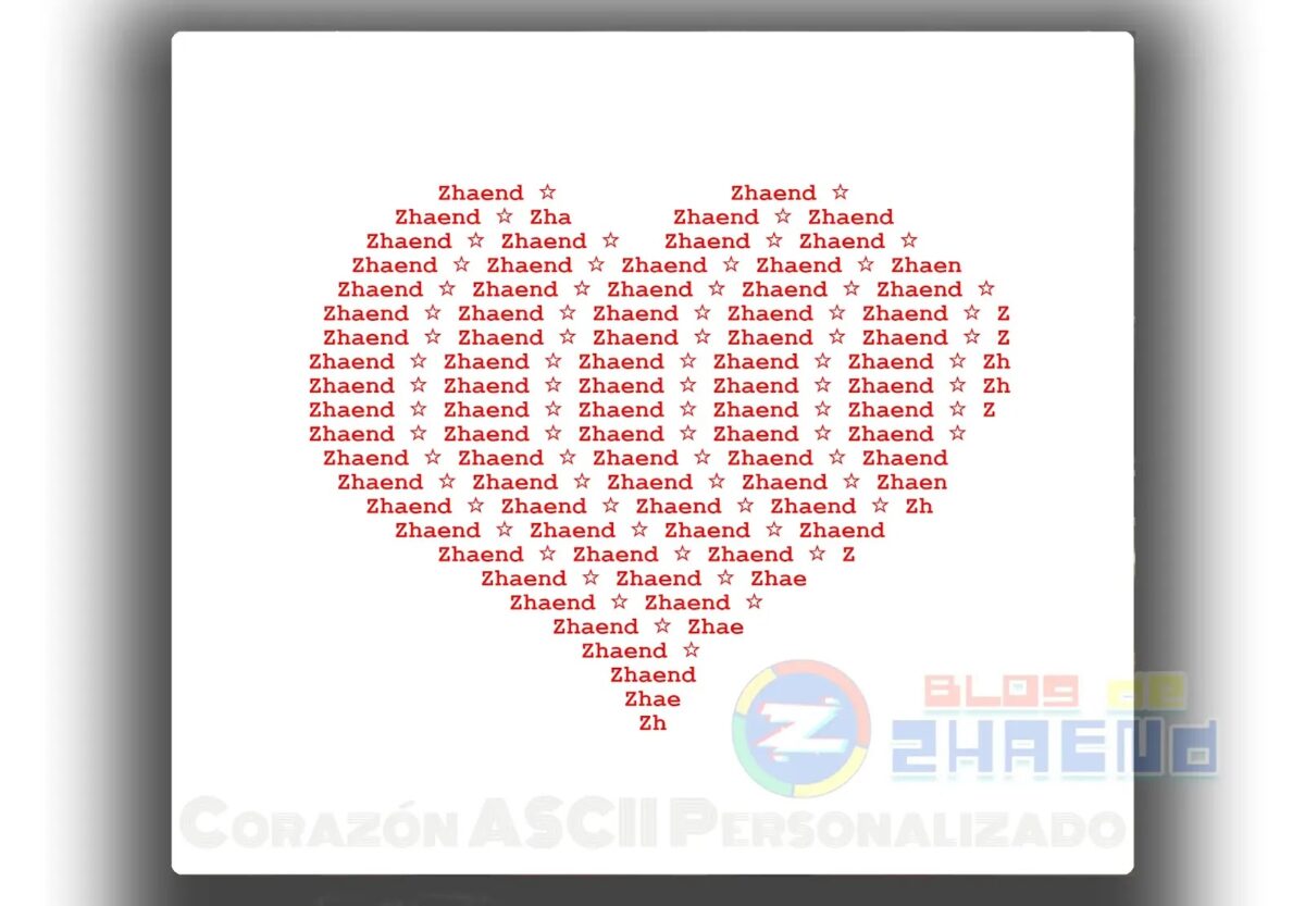 Crea un corazón ASCII: integra tu nombre y detalles especiales