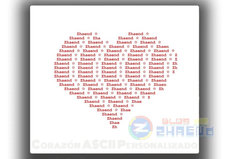 Crea un corazón ASCII: integra tu nombre y detalles especiales