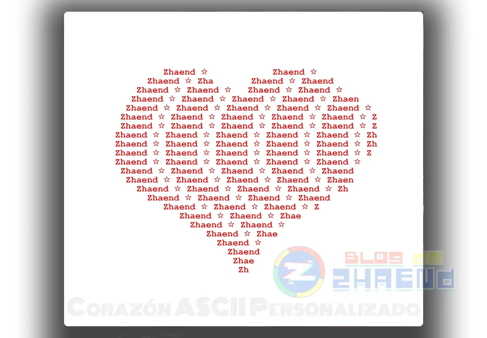Crea un corazón ASCII: integra tu nombre y detalles especiales