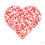 Crear un código QR con forma de corazón y mensaje especial