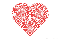 Crear un código QR con forma de corazón y mensaje especial