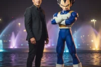 Crea una foto tuya en Circuito Mágico del Agua junto a personajes de anime usando IA