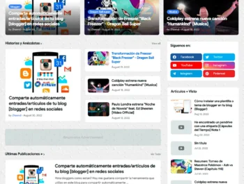 Plantilla Blogger Premium Free: Zhaend - Pro V1.0.0 [Descarga]